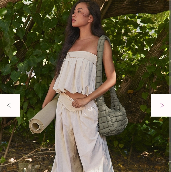 *NWT*  FREE PEOPLE Quilted Baby Carryall Sling Bag  *SAGE STONE - Picture 10 of 12